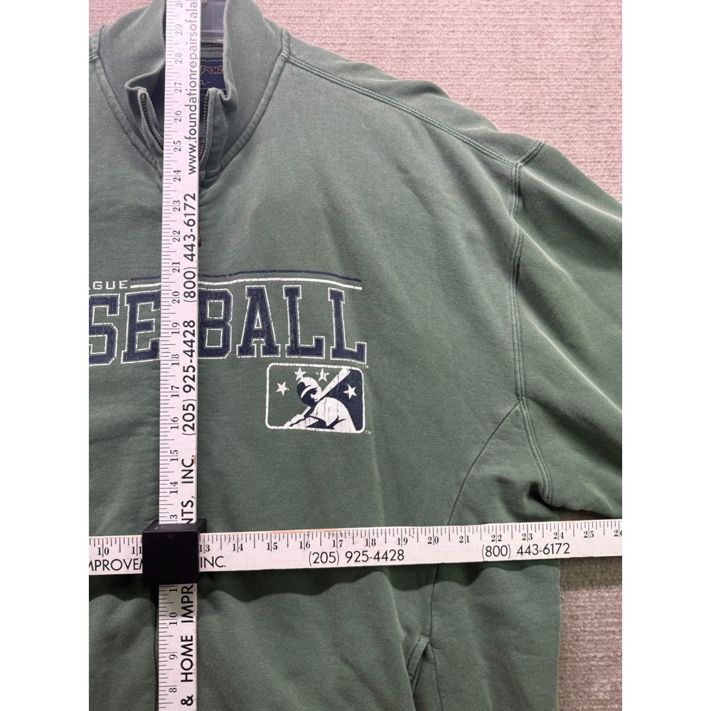 Jansport Zip Sweatshirt Mens XL Green Good Minor League Baseball Graphic - Picture 4 of 4